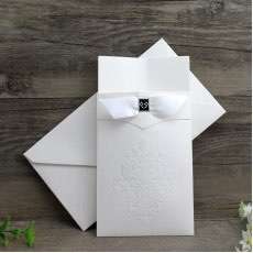 Embossing Invitation Card Cheap Marriage Card Pocket Invitation 